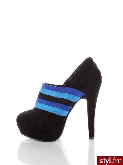 Heppin Półbuty A453-1 Black-Blue - Półbuty Buty Moda