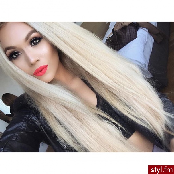 Blond Rozpuszczone Proste Na co dzień Długie Fryzury