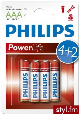 Philips PowerLife LR03/AAA 6 x - Bransoletki Biżuteria Moda