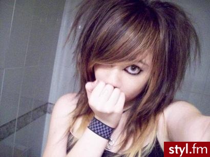 EMO Alternatywne Średnie Fryzury