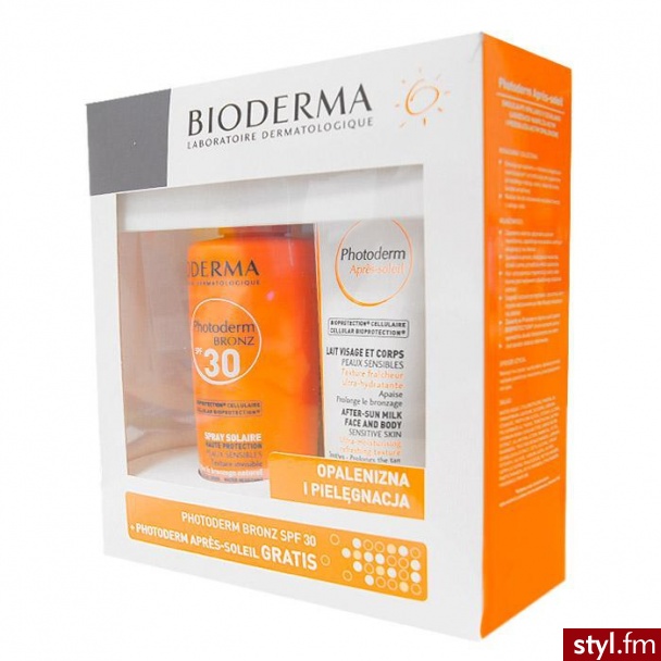 BIODERMA PHOTODERM BRONz spray SPF30 200 ml + emulsja po opalaniu 100 ml - Emu Buty Moda