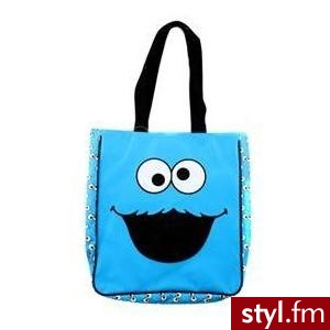 Blue Cookie Monster Big Face Tote in Bag-spencersonline. # 58 PLN ($20) - spencersonline.com - Pozostałe Torebki Moda
