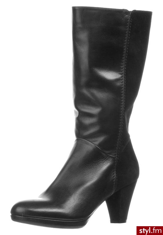 Pier One Kozaki  czarny - Kozaki Buty Moda