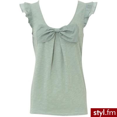 Bow Applique T-Shirt - Oasis - Polyvore. Pobrano ze strony: http://www.polyvore.com/bow_applique_shirt/thing?id=17612286 - Pozostałe Ciuchy Moda