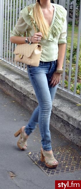 miu miu shoes, tiffani bracelet, H&M shirt, seven for all mankind skinny jeans. - Moda uliczna Inne Moda