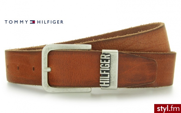TOMMY HILFIGER DENIM Yamamoto Belt Tan - Paski Dodatki Moda