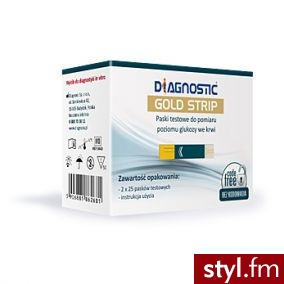 Diagnostic Diagnostic GOLD Strip paski testowe 50 sztuk - Paski Dodatki Moda