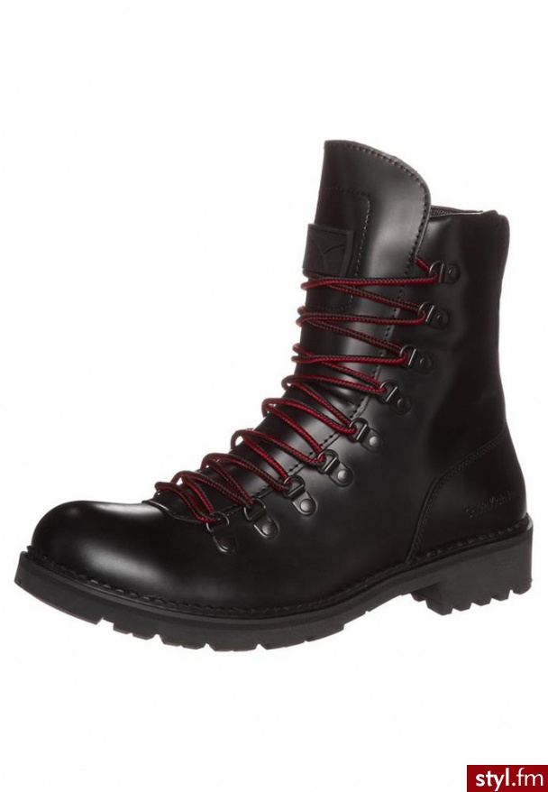 Calvin Klein Jeans KONNOR Botki sznurowane czarny (SE8107) - Botki Buty Moda