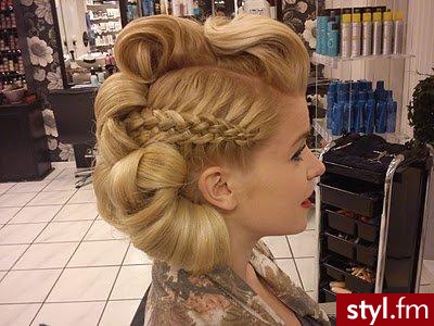 Blond Warkocze Proste Na co dzień Średnie Fryzury