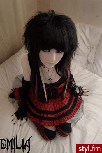 EMO Alternatywne Średnie Fryzury