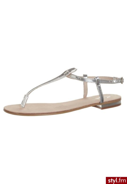 zign Japonki srebrny S1335008 - Klapki Buty Moda