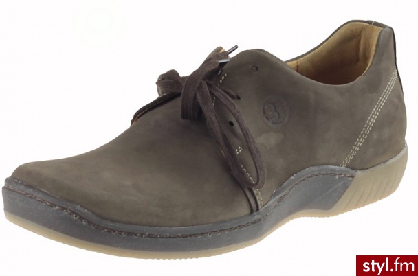 Kacper Półbuty 1-0441 Ciemnobrązowe 518+518 - Półbuty Buty Moda