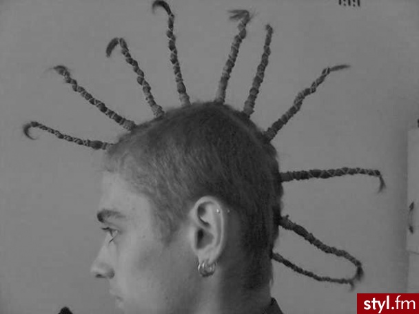 Punk Rock Alternatywne Średnie Fryzury