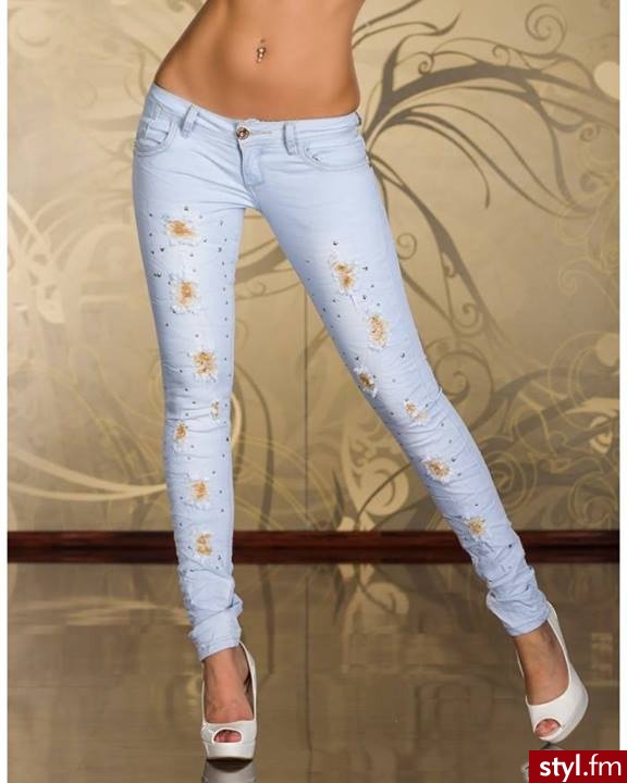 Jeansy Spodnie Moda