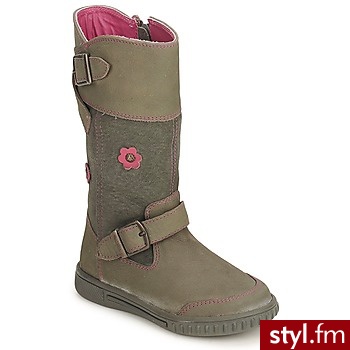 Hush Puppies Buty Dziecko  Saury KHAKI - Kozaki Buty Moda