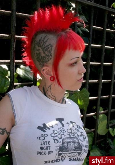 Kolorowe Punk Rock Alternatywne Krótkie Fryzury