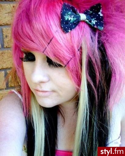 EMO Alternatywne Średnie Fryzury