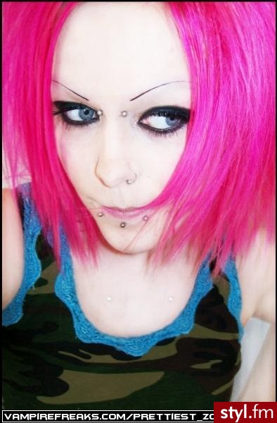 EMO Alternatywne Średnie Fryzury