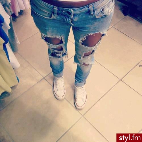 Jeansy Spodnie Moda