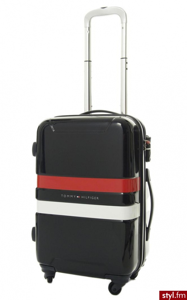 Tommy Hilfiger WALIzKA Cruise Cabin Trolley 4 Wheels Blue - Torby podróżne Torebki Moda