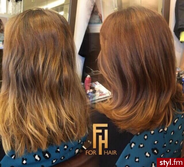 Koloryzację z olaplex wykonała Małgosia.
Salon For Hair - Rude Rozpuszczone Proste Na co dzień Średnie Fryzury