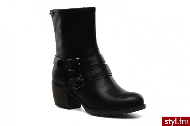 Clarks PÓŁBUTY I BOTKI MULL WINE GTX BY CLARKS (Czarny) - Botki Buty Moda