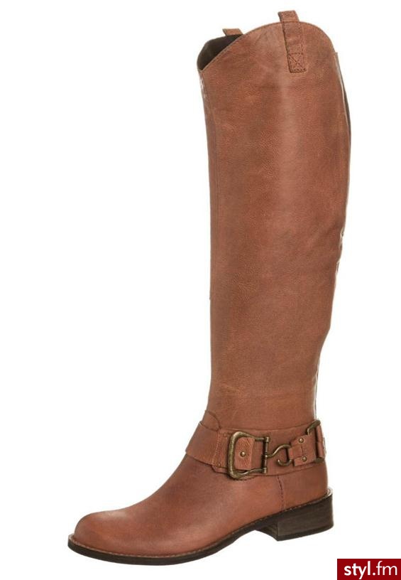 SPM NIAGARA Kozaki brązowy - Kozaki Buty Moda