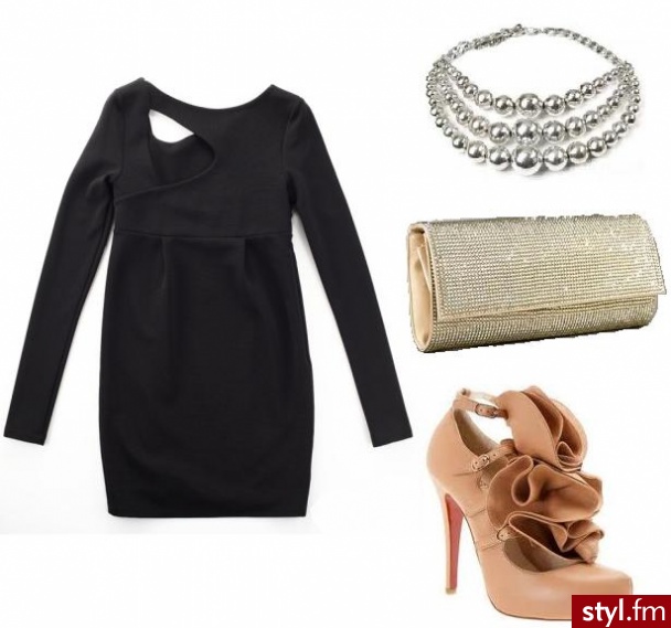 zestawienie. sukienka versace, buty christian louboutin - Styler