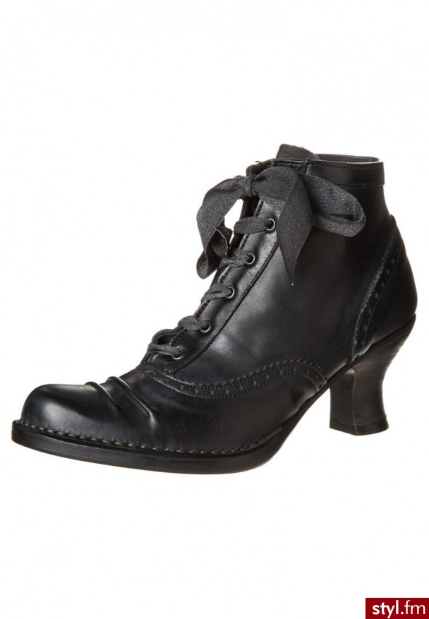 Neosens Rococo Botki Sznurowane Czarny - Botki Buty Moda