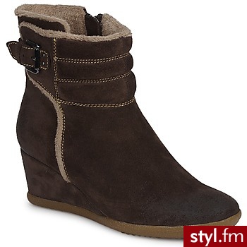 Geox Buty AMELIA STIVALI BUCK Brown - Koturny Buty Moda