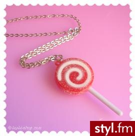 Owocowy lizak z posypką cukrową - 5 Euro - Pozostałe Dodatki Moda