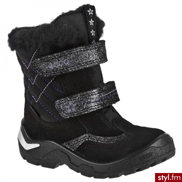 Kozaczki ECCO - Snowride 75101153960 - Czarny - Kozaki Buty Moda