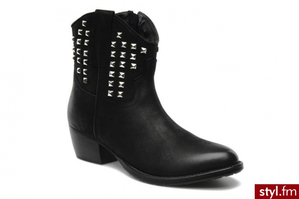 Buffalo PÓŁBUTY I BOTKI BAHAR BY BUFFALO (Czarny) - Botki Buty Moda