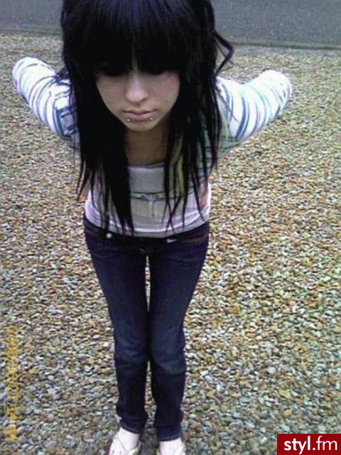 EMO Alternatywne Średnie Fryzury