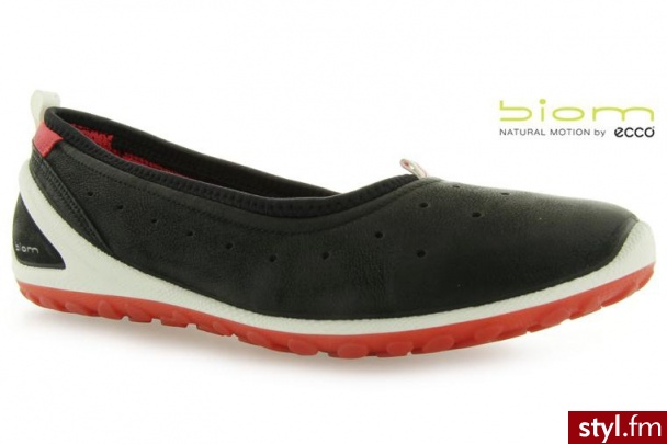 Ecco BALERINKI SPORTOWE Biom Lite Black Poppy Starbuck Synth - Balerinki Buty Moda