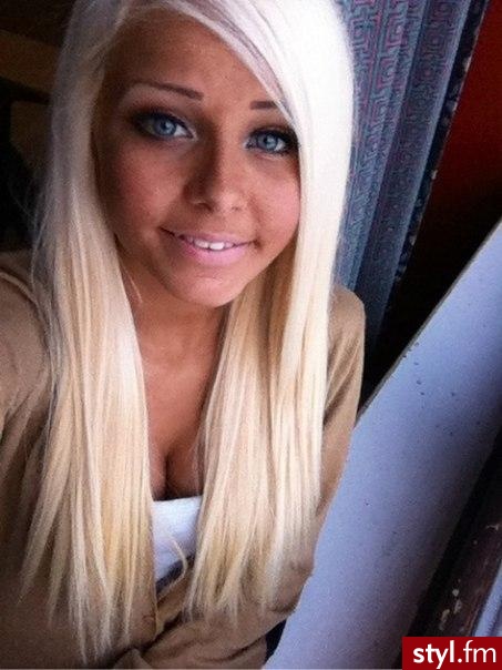 Blond Rozpuszczone Proste Na co dzień Długie Fryzury