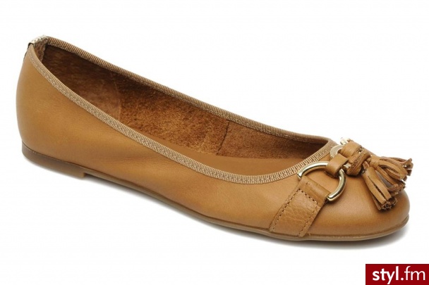 Georgia Rose BALERINKI LUDENVER BY (Brązowy) - Balerinki Buty Moda