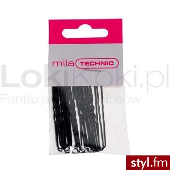 Mila technic zapinka kokówka karbowana 4,5 cm czarna - Szpilki Buty Moda