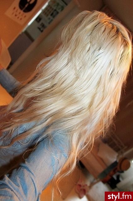 Blond Rozpuszczone Proste Na co dzień Długie Fryzury