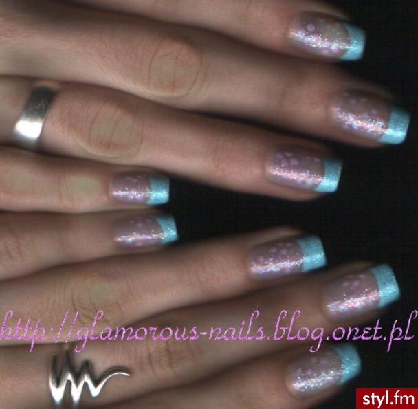 Autor: marlenawzorek niebieskie. Autor: <b>marlenawzorek</b><br /> - Paznokcie