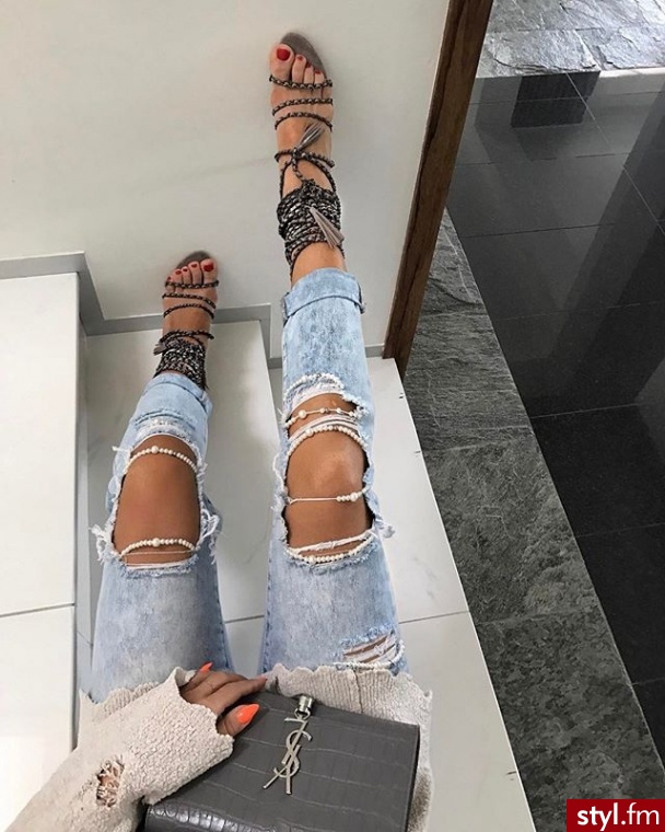 Jeansy Spodnie Moda