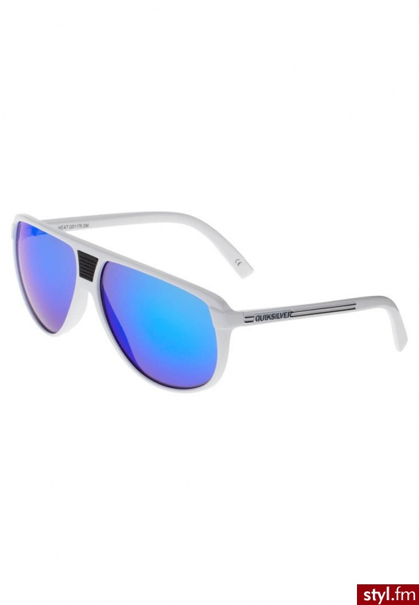 Quiksilver HEAT Okulary przeciwsłoneczne biały - Okulary Dodatki Moda