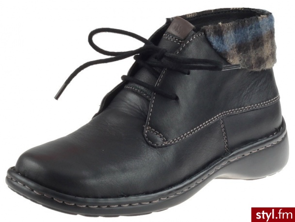 Seibel Półbuty Josef 97146 Czarne - Półbuty Buty Moda