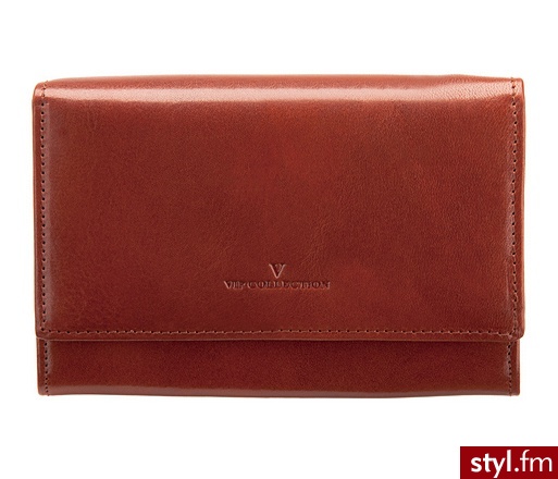 VIP COLLECTION PORTMONETKA (V04-01-029-40) brązowy - Portfele i etui Dodatki Moda