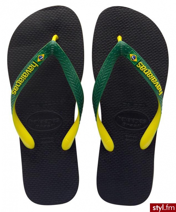 Havaianas JAPONKI BRASIL MIX BLACK - Klapki Buty Moda