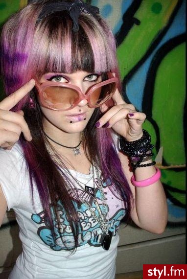 EMO Alternatywne Średnie Fryzury