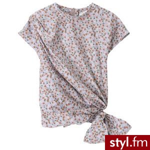 PRINT SIDE TIE BLOUSE - United Bamboo - Polyvore. Pobrano ze strony: http://www.polyvore.com/cgi/thing?id=29170782 - Pozostałe Ciuchy Moda