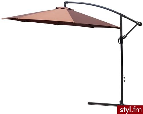 Eminet Parasol Ogrodowy Na Wysięgniku 3M As-03 Brown - Parasole Dodatki Moda