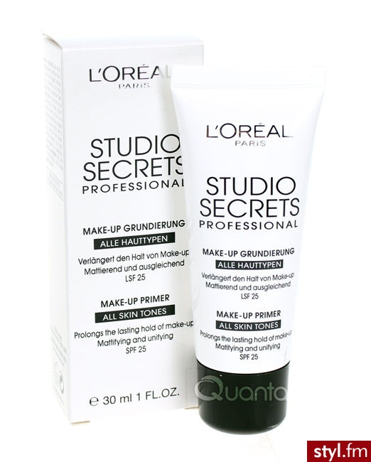 Loreal Studio Secrets Make-up Primer Matująca baza pod makijaż wyrównująca koloryt - Dzienne Makijaże