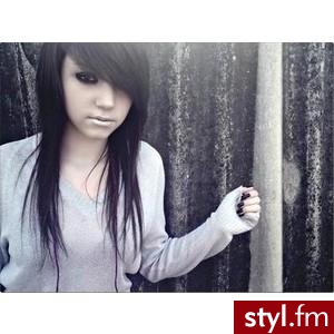 EMO Alternatywne Średnie Fryzury